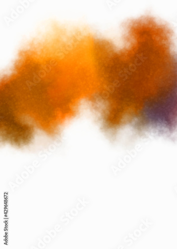 Watercolor painted background. Abstract Illustration wallpaper. Brush stroked painting. 2D Illustration.