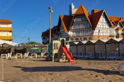Wallpaper Mural Playground without kids on the sand on a sunny day. Torontodigital.ca