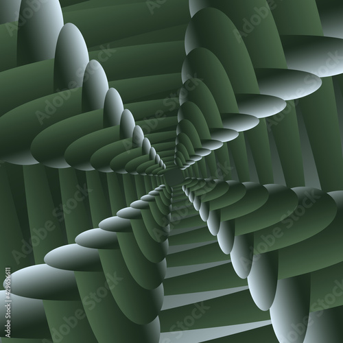 Abstract geometric transformed shapes background