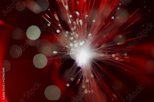 Abstract red blurred lines background