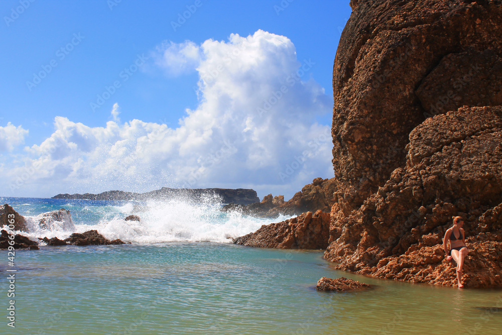 Saint Barthélemy, French West Indies | Tidal pools, Grand Fond natural pool