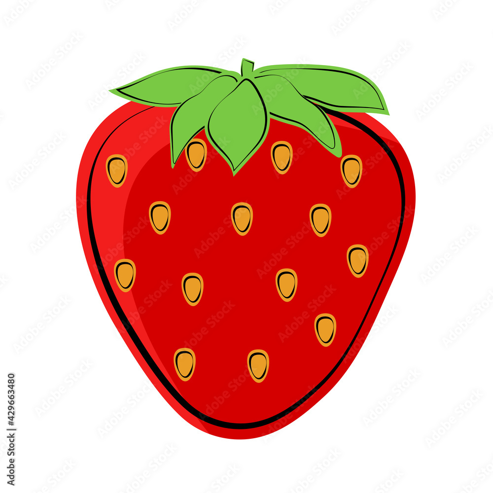 Obraz premium Garden strawberry, fruits and berries