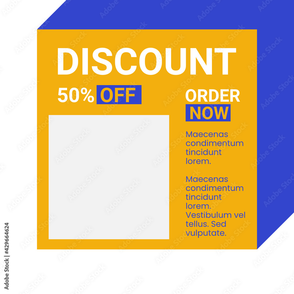 social media post design template Set shape social media post design template Set shape