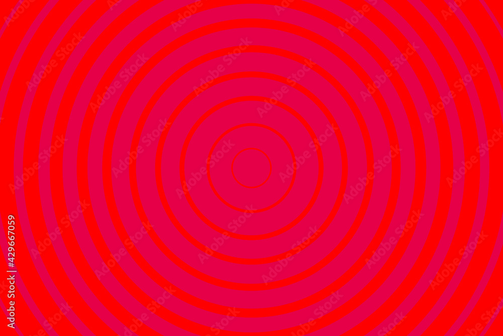 Red Radiating concentric Circle Pattern Background. Vibrant Radial geometric Vector Illustration Red Radiating concentric Circle Pattern Background. Vibrant Radial geometric Vector Illustration
