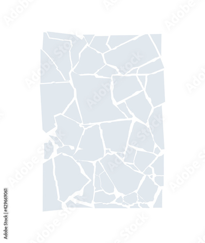 Broken or torn background.Abstract shatter background. Grunge surface.Vector texture.
