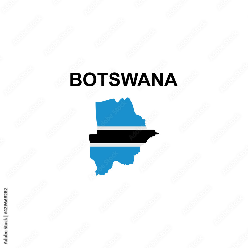 maps of Botswana icon vector sign symbol maps of Botswana icon vector sign symbol