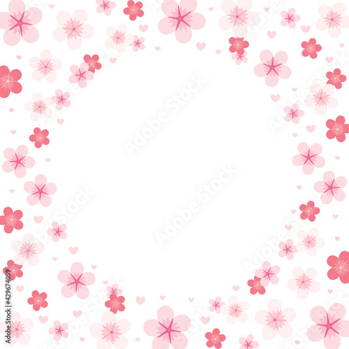Cherry Blossom Background, Flower Background, Flower Banner, Floral Background, Pink Flower, Vector Illustration Background