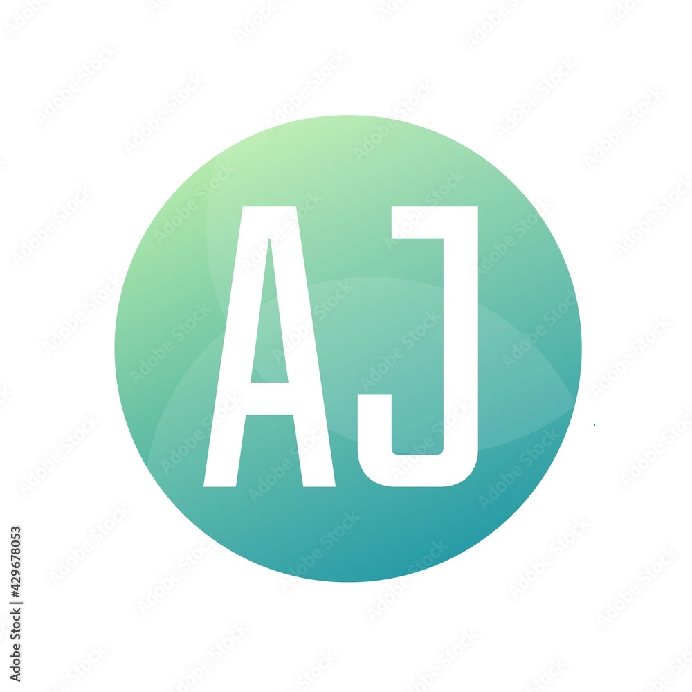 AJ Letter Logo Design With Simple style AJ Letter Logo Design With Simple style
