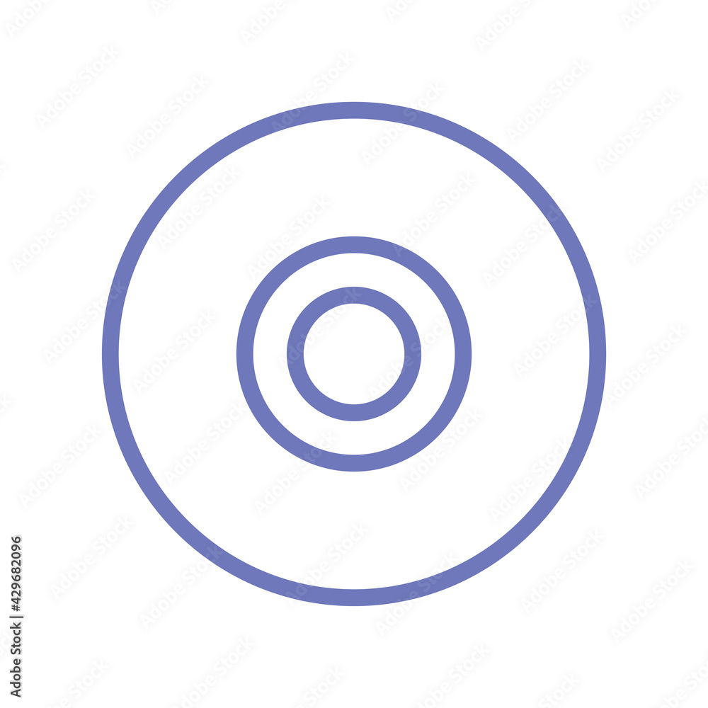 Compact disk icon illustration design
