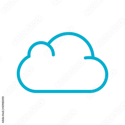 Cluod icon illustration design