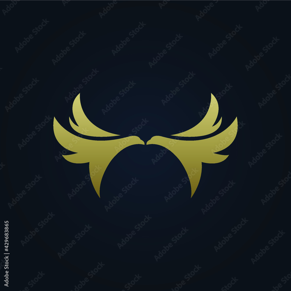 Fototapeta premium Bird, Beauty Concept Logo Design