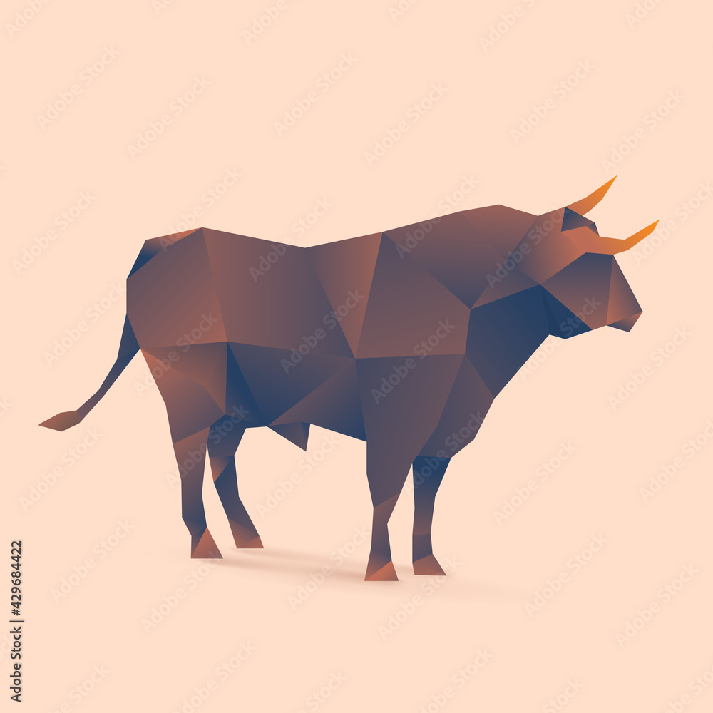Obraz premium illustration of bull