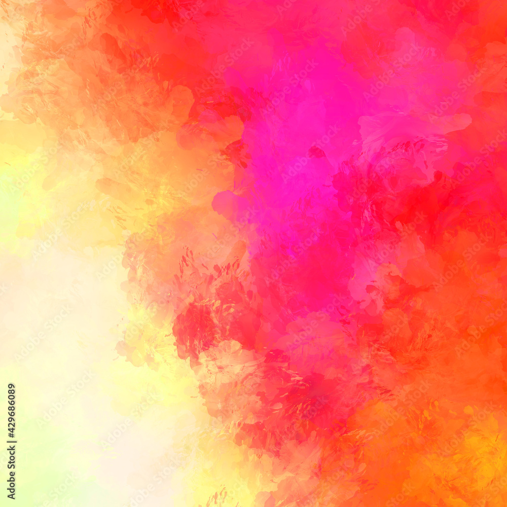 Strokes of paint. 2D Illustration. Brushed Painted Abstract Background. Brush stroked painting. Modern art.