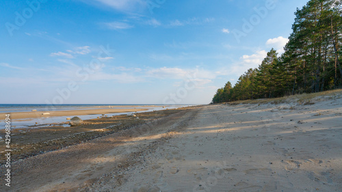 Beach in springtime, Latvia