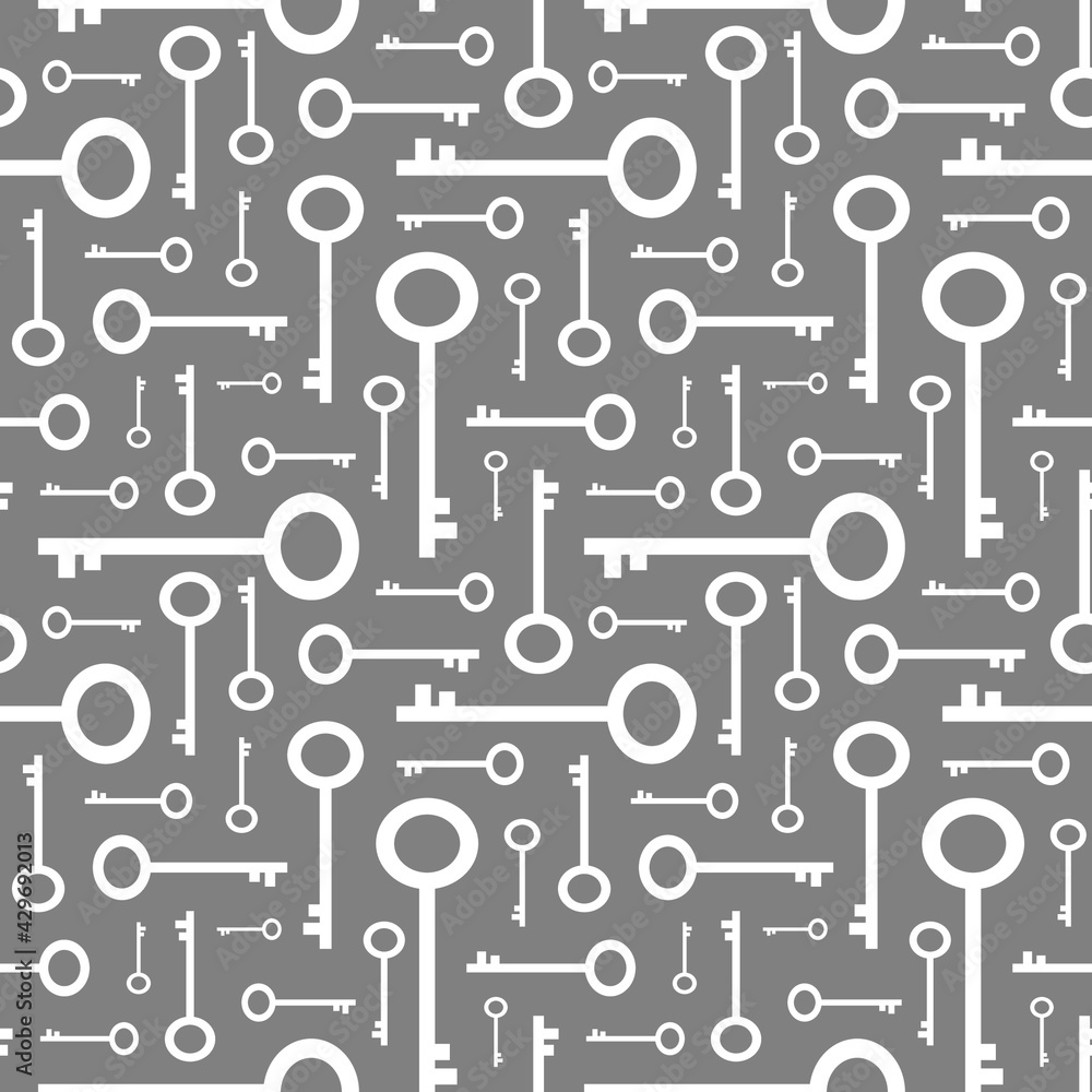 White and on grey background. Simple style seamless pattern. Vector illustration. White and on grey background. Simple style seamless pattern. Vector illustration.