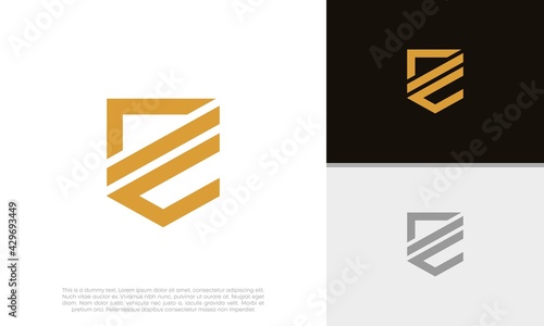 Innovative high tech logo template. Template label for blockchain technology. Technology Logo. 	
Initials DE logo design.
