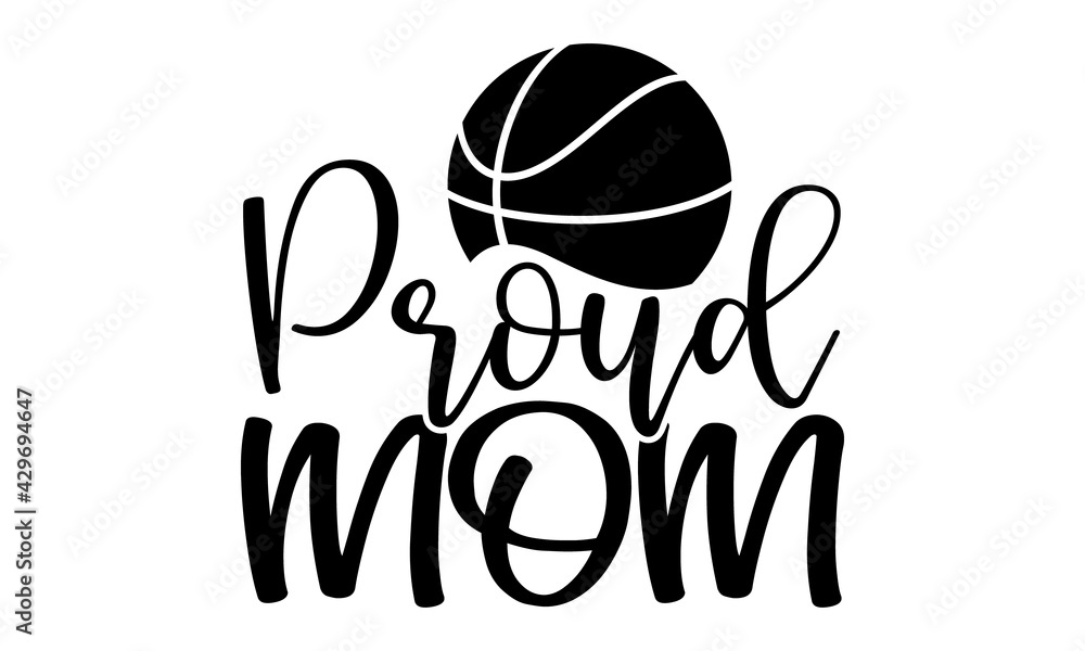 Proud mom Volleyball t shirts design, Hand drawn lettering phrase