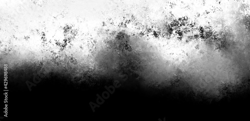 Contemporary monochrome painting Old painted paper surface Abstract dirty charcoal texture Grunge pattern Black white overlay background