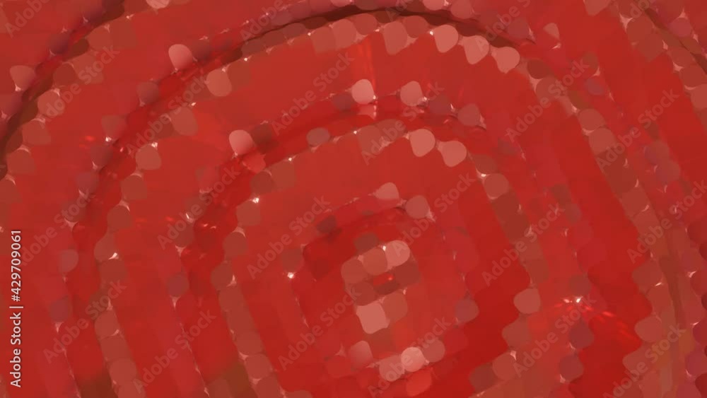 low poly orange moving background. looped animated surface. 3d render