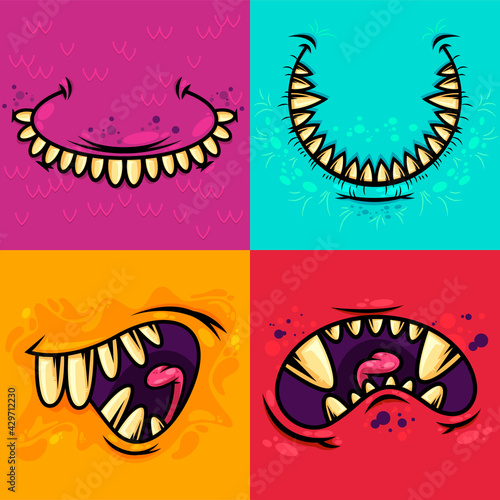 pack monster mouths template 