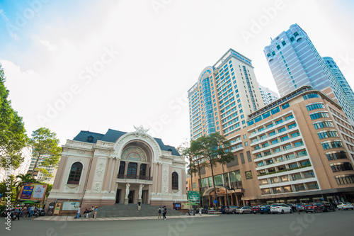 The Municipal Theatre of Ho Chi Minh City, also known as Saigon Municipal Opera House, Vietnam.

