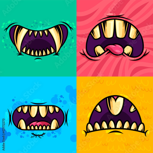 pack monster mouths template 