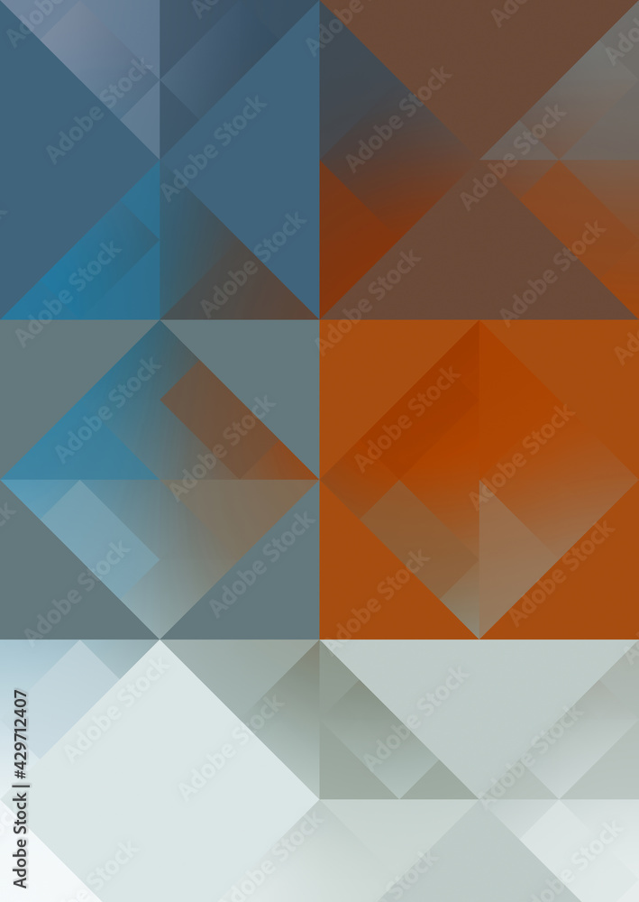 Fototapeta premium Geometric background of minimalist design. Abstract creative concept illustration.
