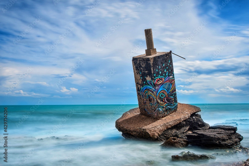 Fototapeta premium anchor on the pier