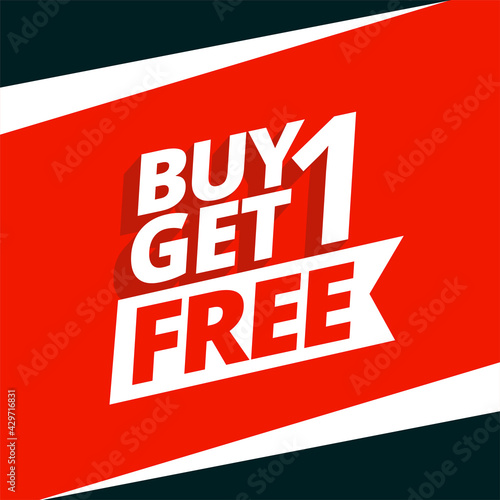 buy one get one free sale background design