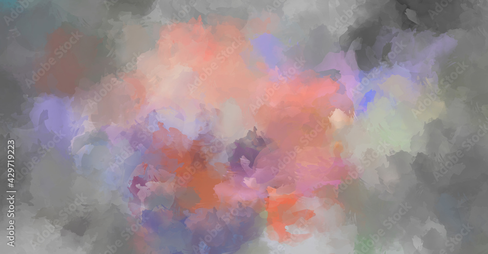 Abstract background of colorful brush strokes. Brushed vibrant wallpaper. Painted artistic creation. Unique and creative illustration. Abstract background of colorful brush strokes. Brushed vibrant wallpaper. Painted artistic creation. Unique and creative illustration.