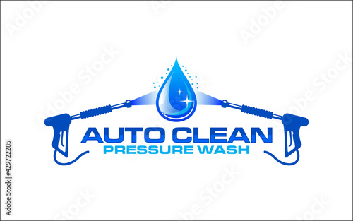 Illustration vector graphic of pressure power wash spray logo design template-28