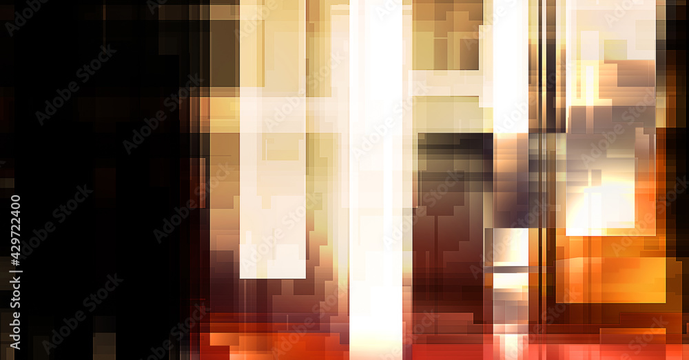 Futuristic abstract geometric wallpaper. Geometrical colorful shapes. Rectangular shapes background. Digital illustration of a tech layout. Futuristic abstract geometric wallpaper. Geometrical colorful shapes. Rectangular shapes background. Digital illustration of a tech layout.