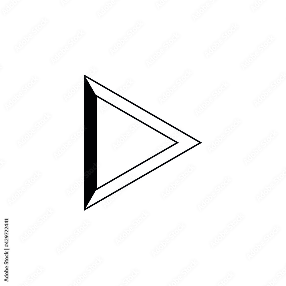 triangular figure with black lines triangular figure with black lines