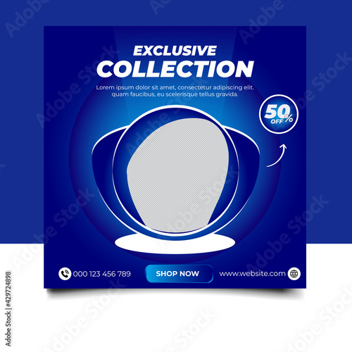 exclusive furniture social media post design photo