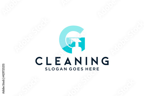 Wallpaper Mural Letter G for cleaning clean service Maintenance for car detailing, homes logo icon vector template. Torontodigital.ca
