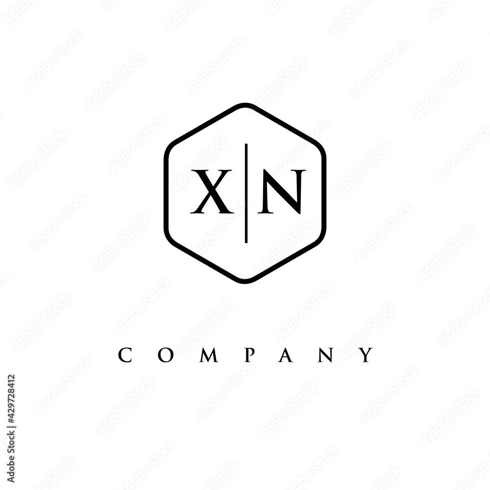 initial XN logo design vector initial XN logo design vector
