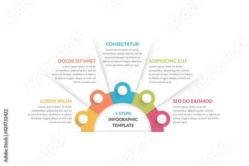 Infographic Template with 5 Steps