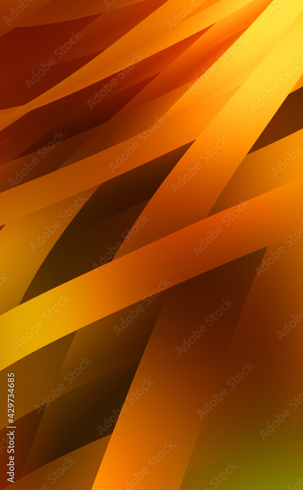 Obraz premium Abstract background with colorful gradient. Vibrant graphic wallpaper with stripes design. Fluid 2D illustration of modern movement.