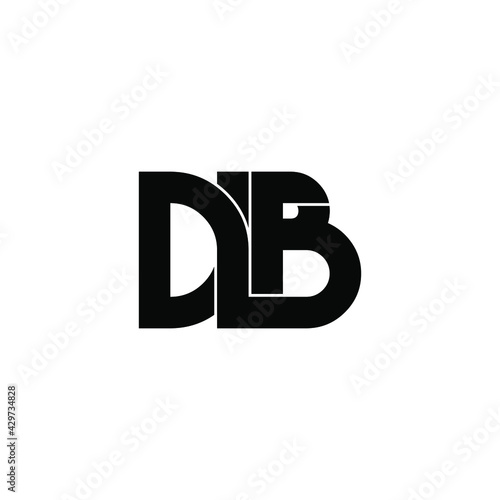 dlb letter original monogram logo design