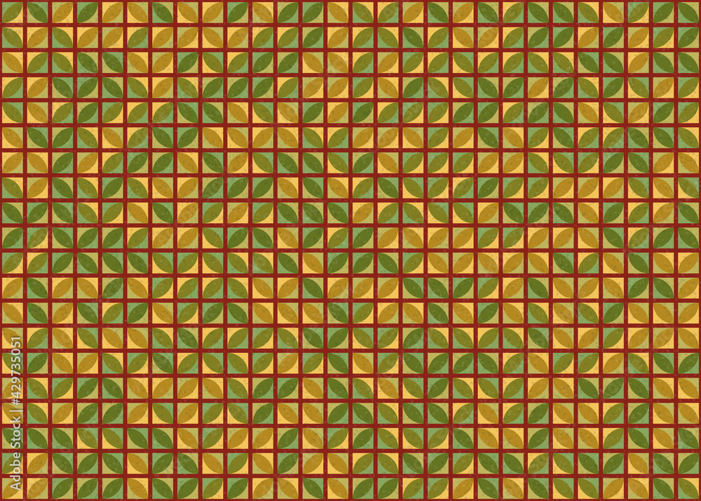 Fototapeta premium Abstract Geometric Pattern generative computational art illustration