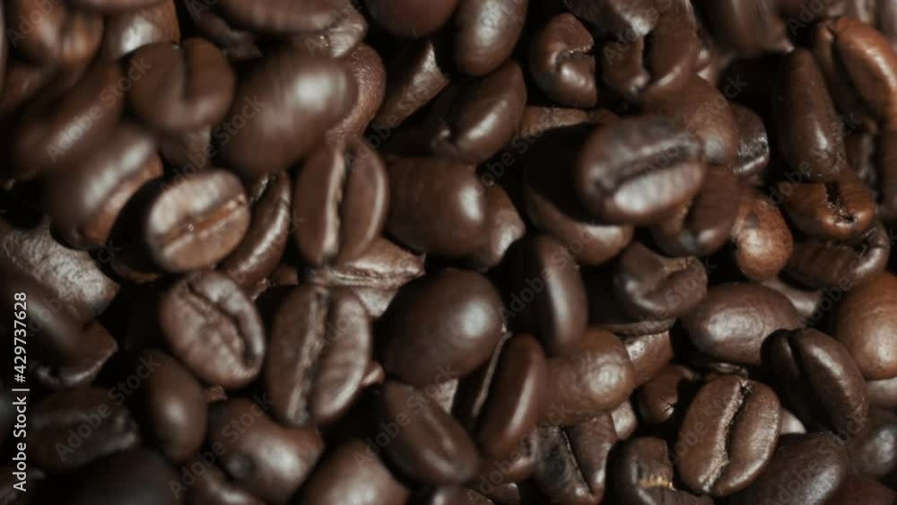 High quality video of taking coffee beans in real 1080p slow motion High quality video of taking coffee beans in real 1080p slow motion