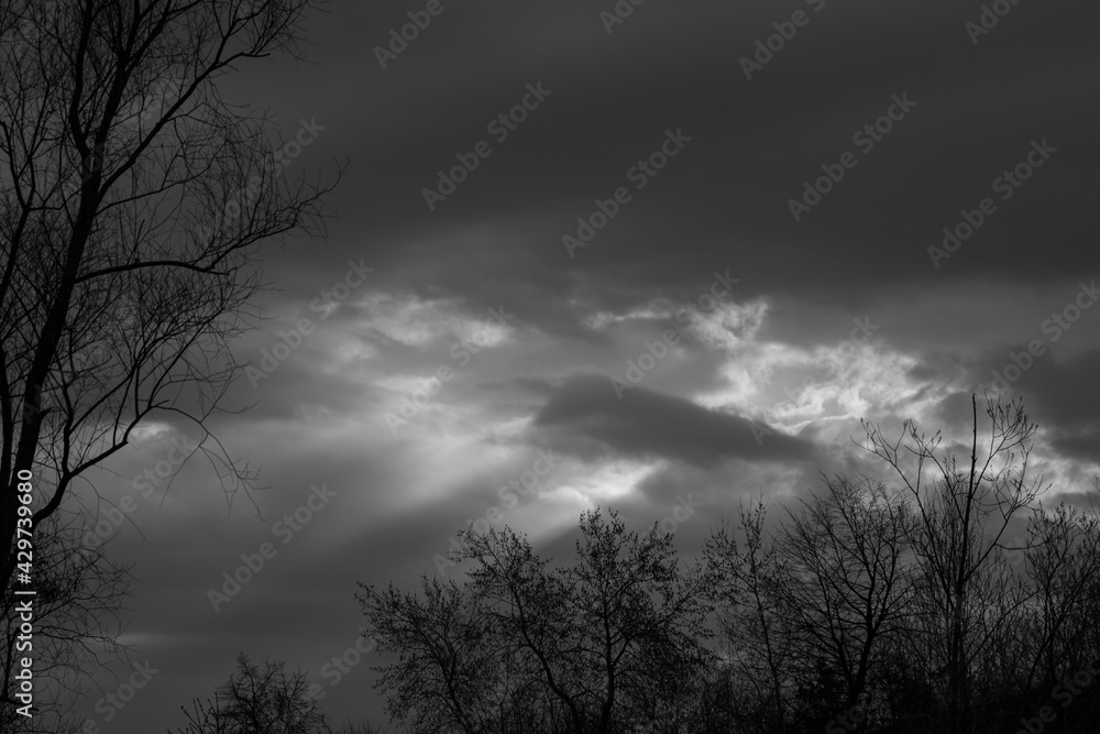 Naklejka premium storm clouds lapse
