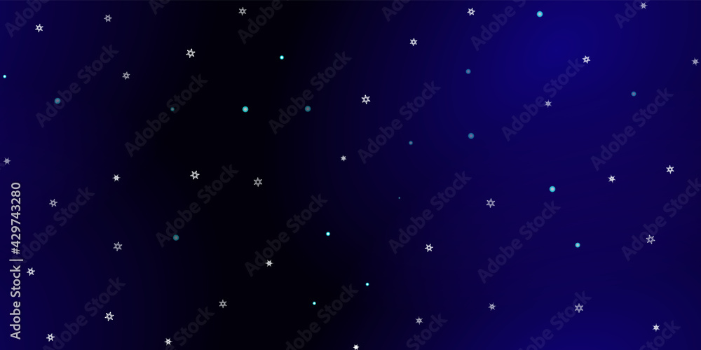 Obraz premium Falling Snowflakes seamless pattern flying snow