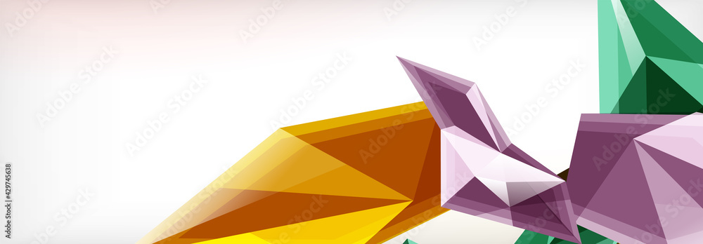 Vector 3d triangles and pyramids abstract background for business or technology presentations, internet posters or web brochure covers Vector 3d triangles and pyramids abstract background for business or technology presentations, internet posters or web brochure covers