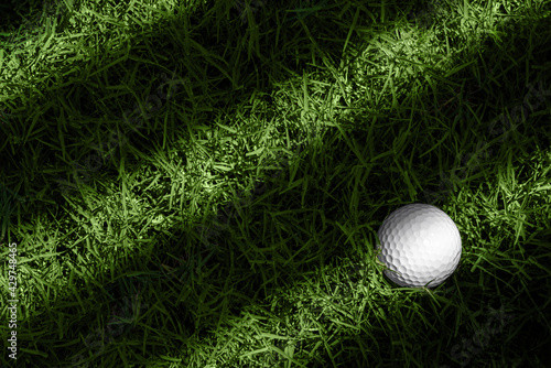 golf ball on green grass