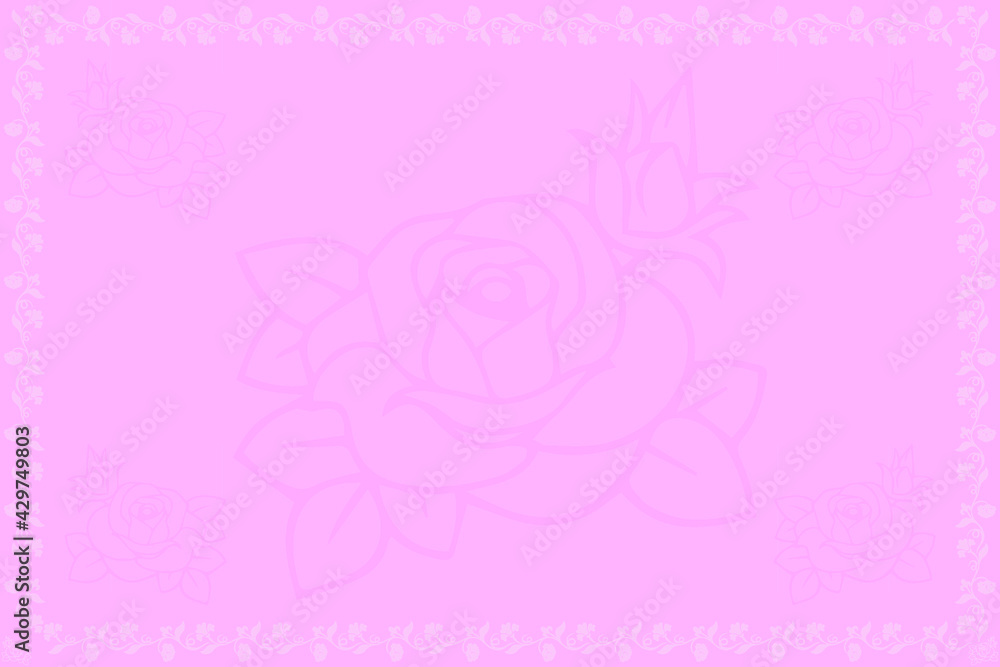 Rose and pink color background.