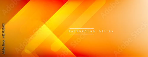 Dynamic lines abstract background. 3D shadow effects and fluid gradients. Modern overlapping forms