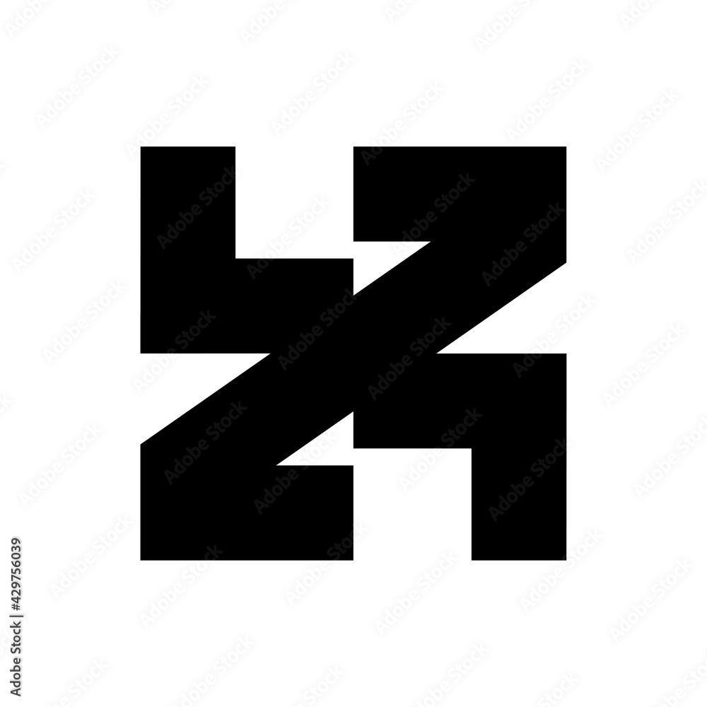Obraz premium LZ letter logo design vector