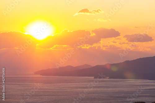 Turkey coast on sunset