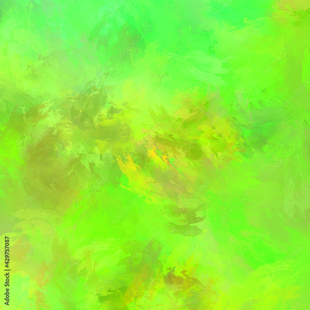 Plakat Wall art. Unique and creative illustration. Brush stroked painting. Abstract background of colorful brush strokes. Brushed vibrant wallpaper. Painted artistic creation.